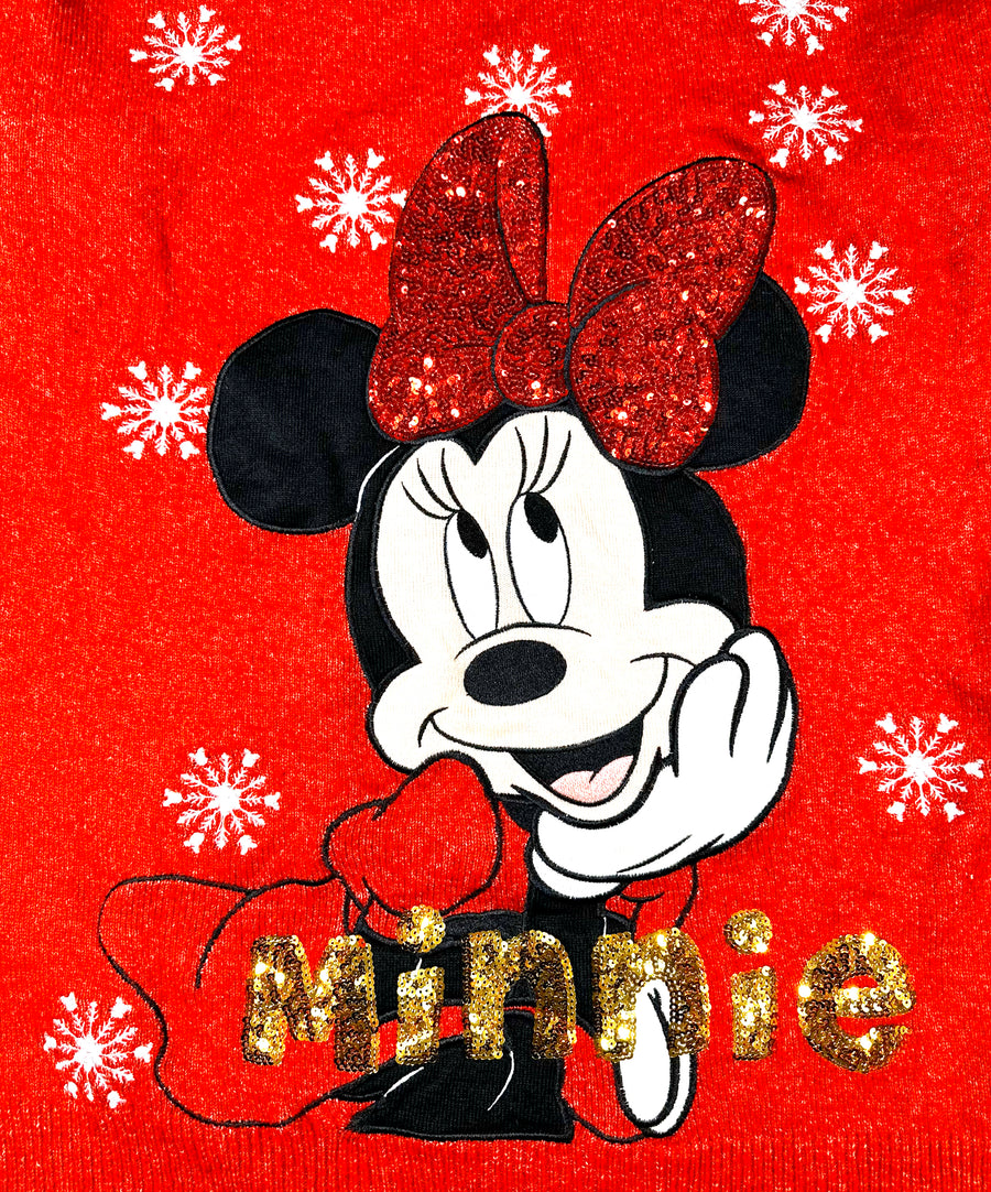 Vintage karácsonyi pulóver - Flitteres Minnie