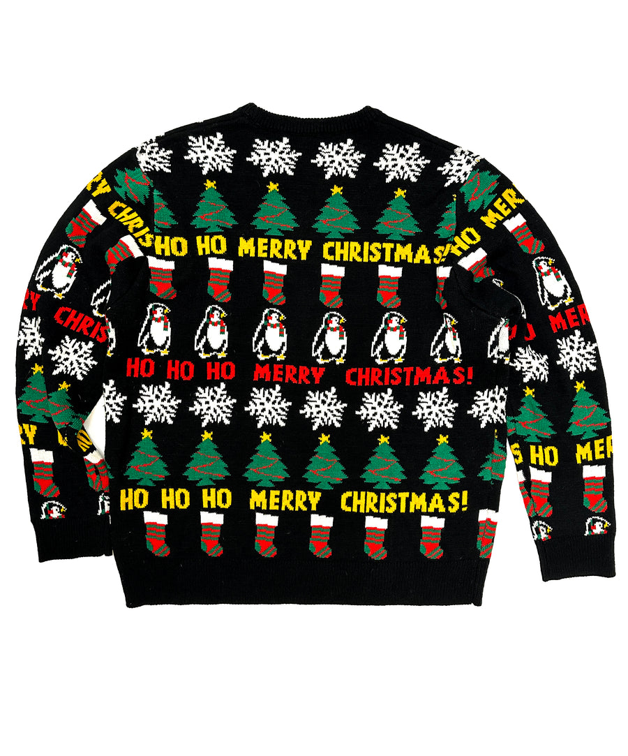 Vintage karácsonyi pulóver - Hohoho Merry Christmas