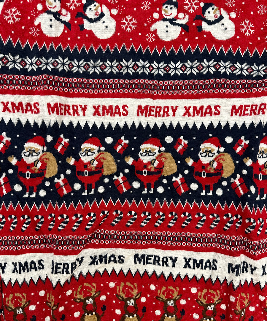 Vintage Christmas Sweater - Merry Xmas sample