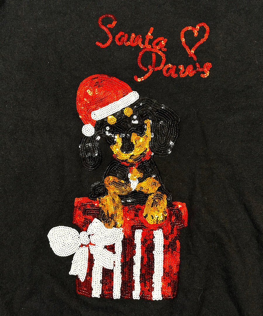 Vintage Christmas Sweater - Santa Paws II