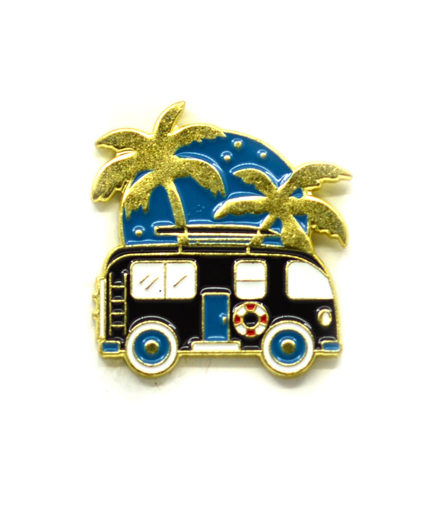 Pin - Palm tree bus