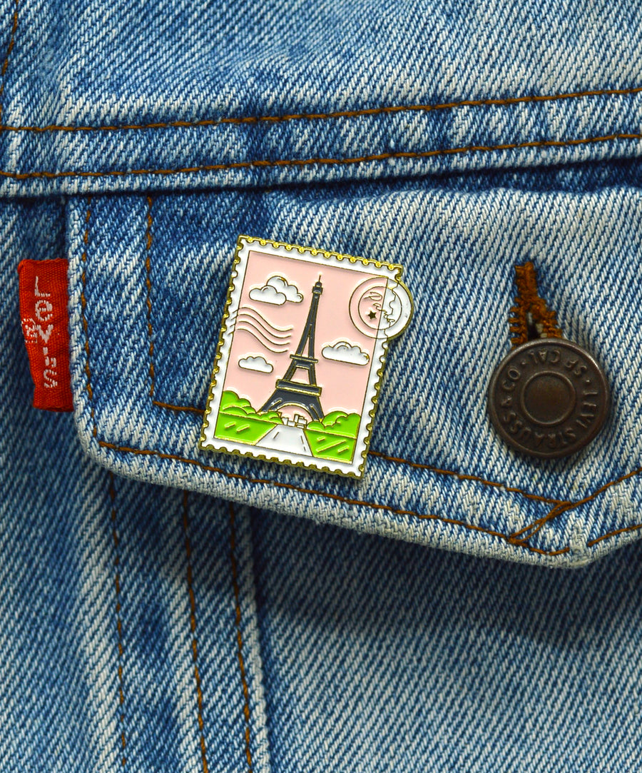 Pin - Paris stamp