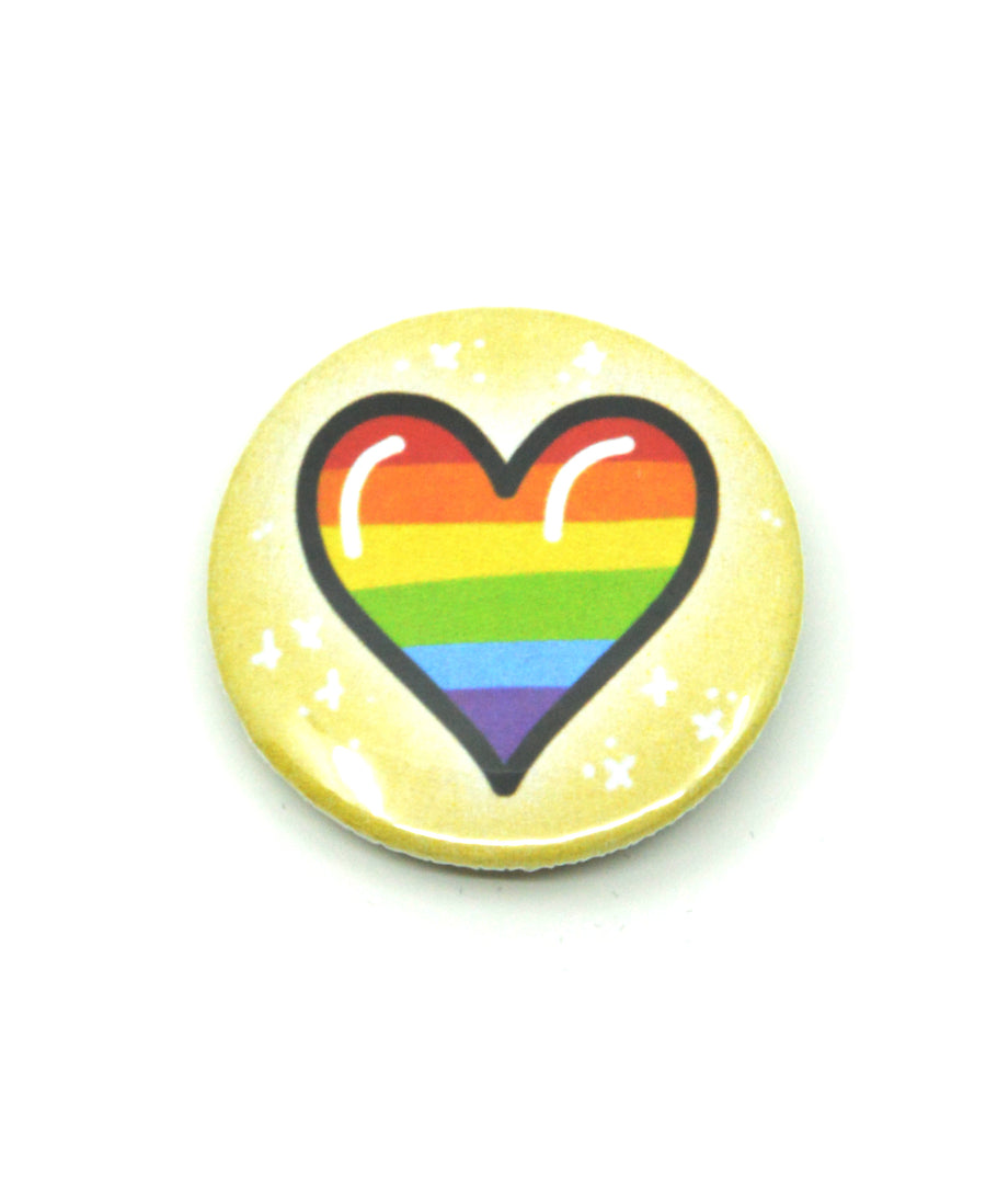 Smörgas Pin - Rainbow Heart 