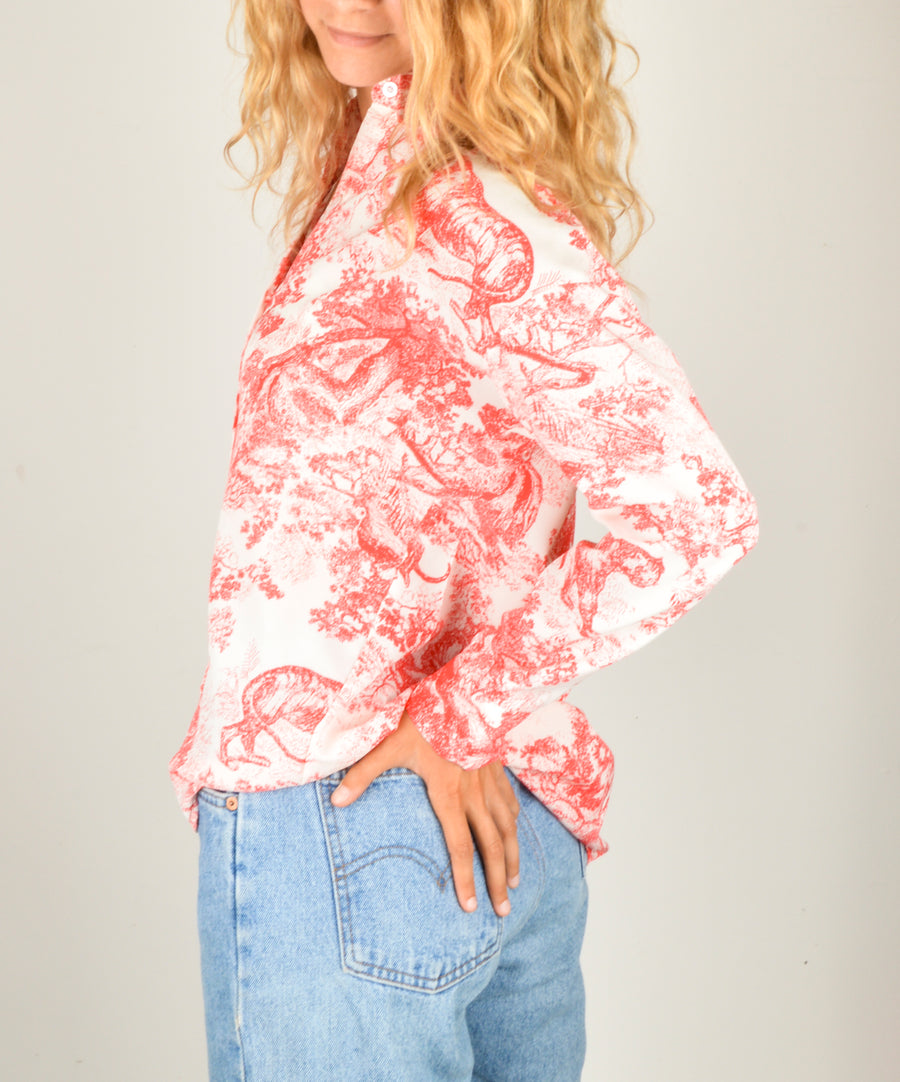 Tiger blouse - Red