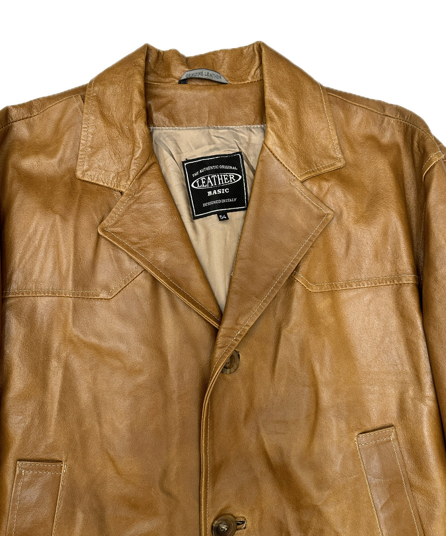 Vintage leather jacket - Brown