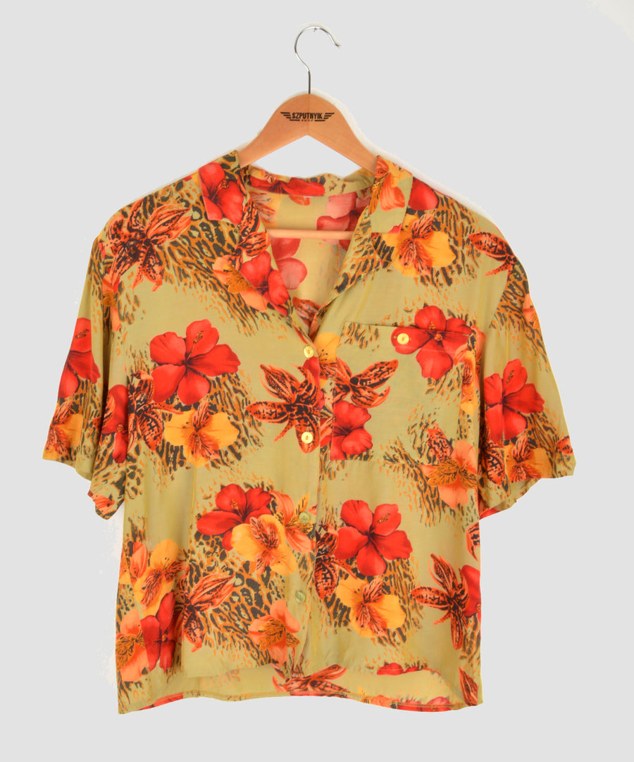 Vintage blouse - Hibiscus