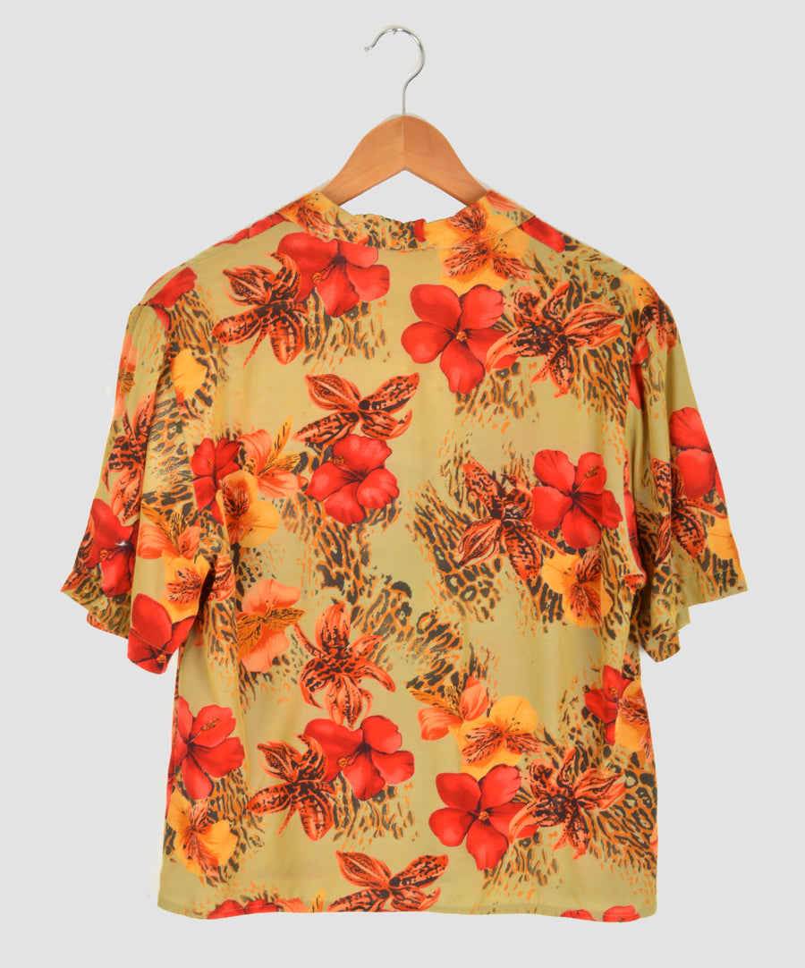 Vintage blouse - Hibiscus