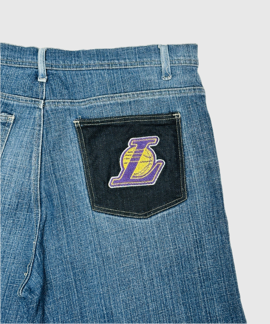 Vintage denim shorts - Lakers NBA