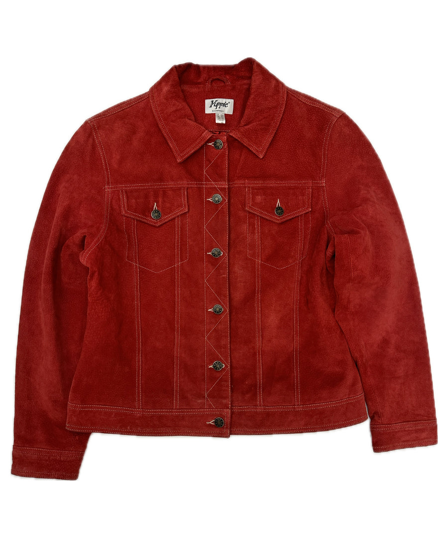 Vintage leather jacket - Red