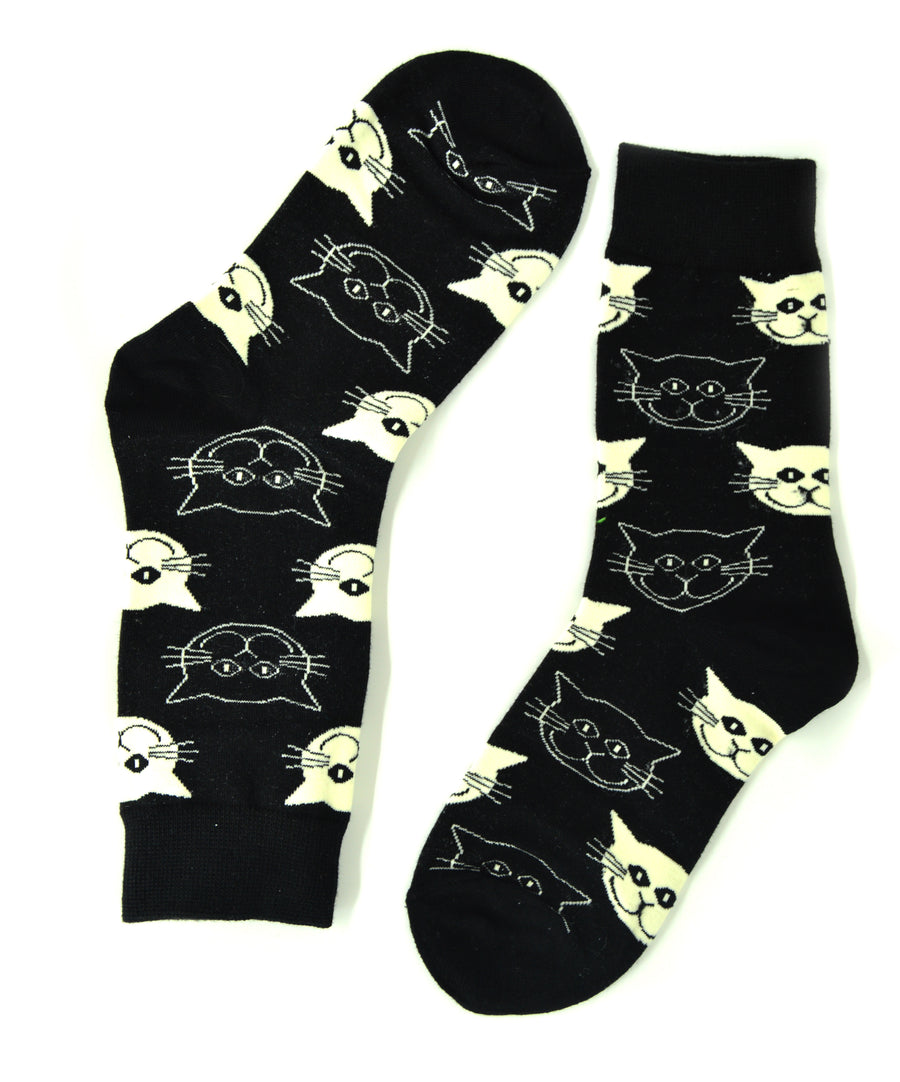 Socks - B&W Cat