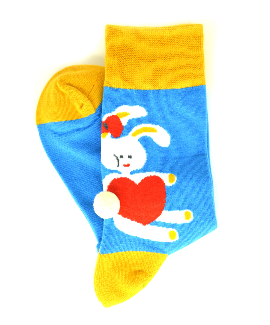 Socks - Bunny with heart