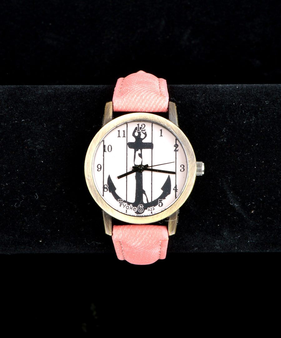Petite textile watch - Pink