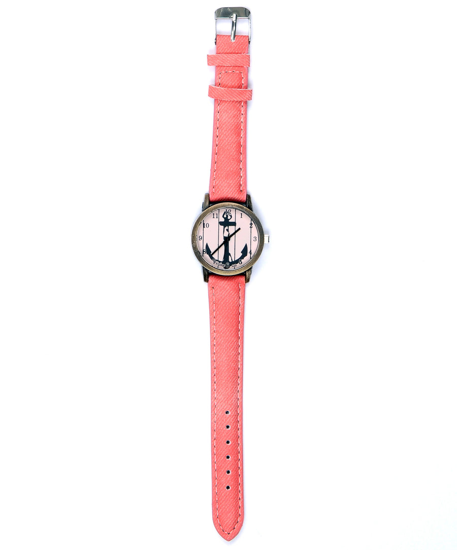 Petite textile watch - Pink