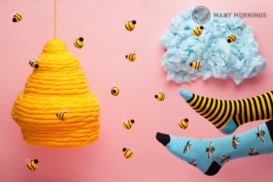 Méh mintás Many Mornings zokni