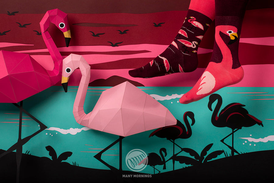 Flamingó mintás Many Mornings zokni