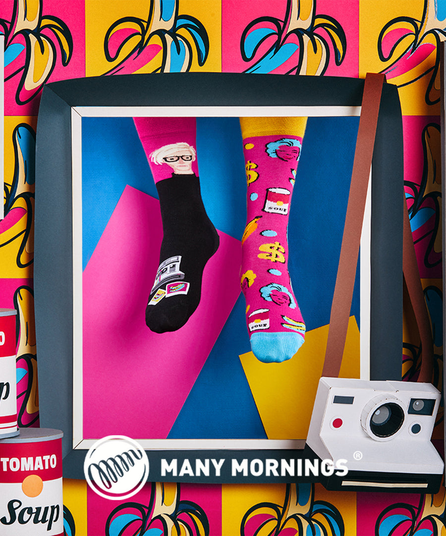 Andy Warhol mintás Many Mornings zokni