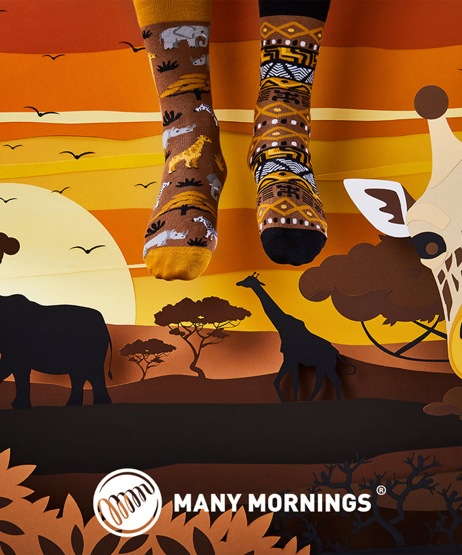 Many Mornings Socks - Safari Trip