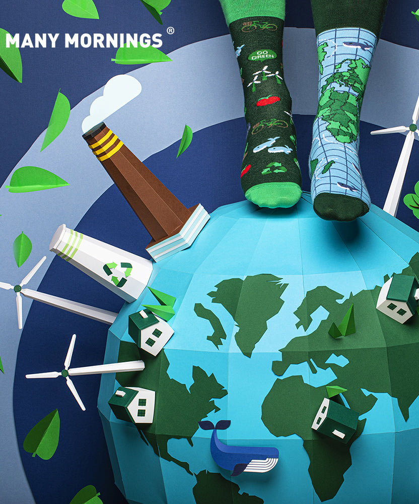 Many Mornings Socks - Save the Planet