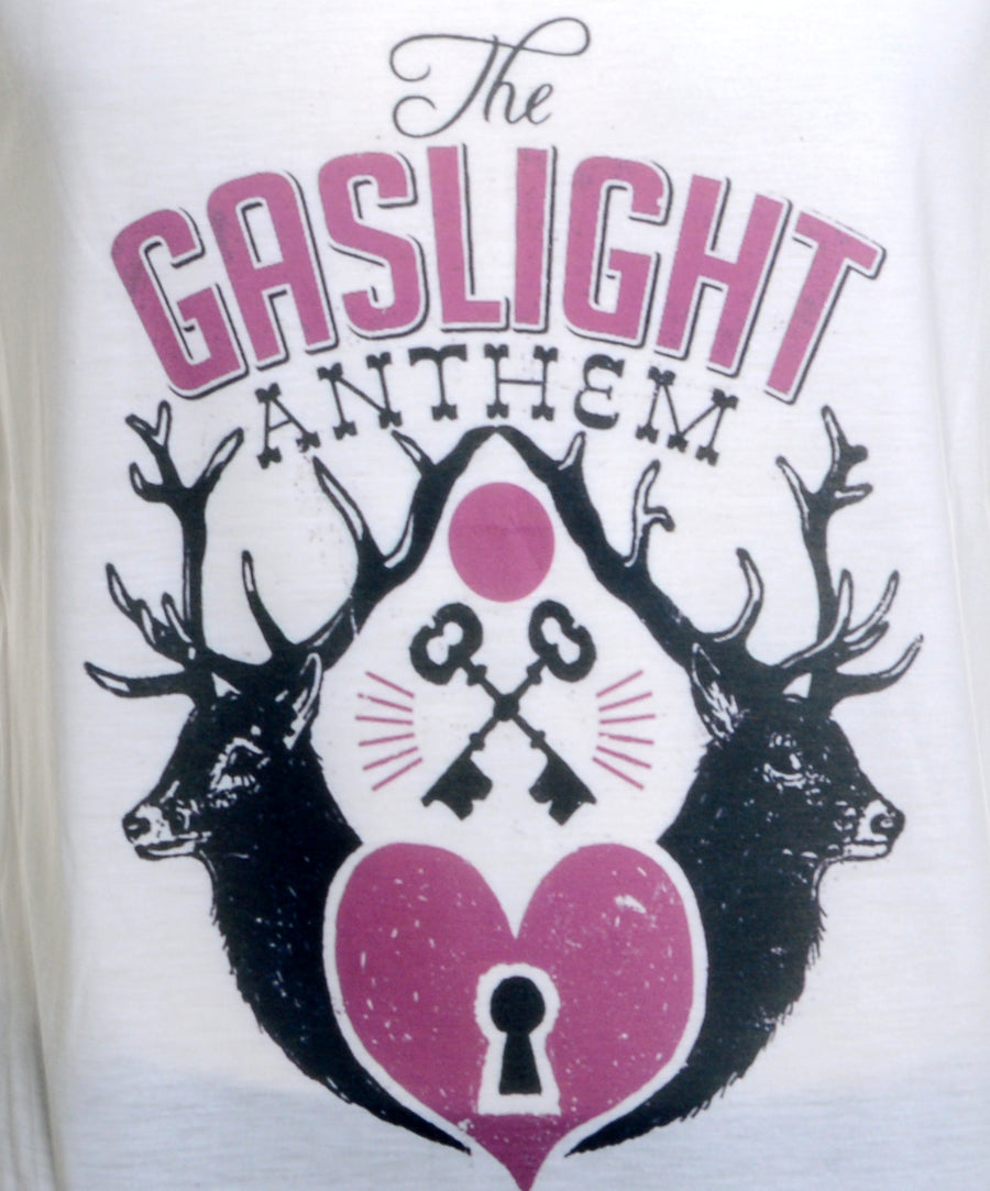 Egyenes fazonú, unisex trikó The Gaslight Anthem mintával.