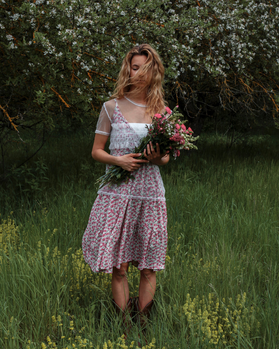 Summer Dress - Pink Flowers
