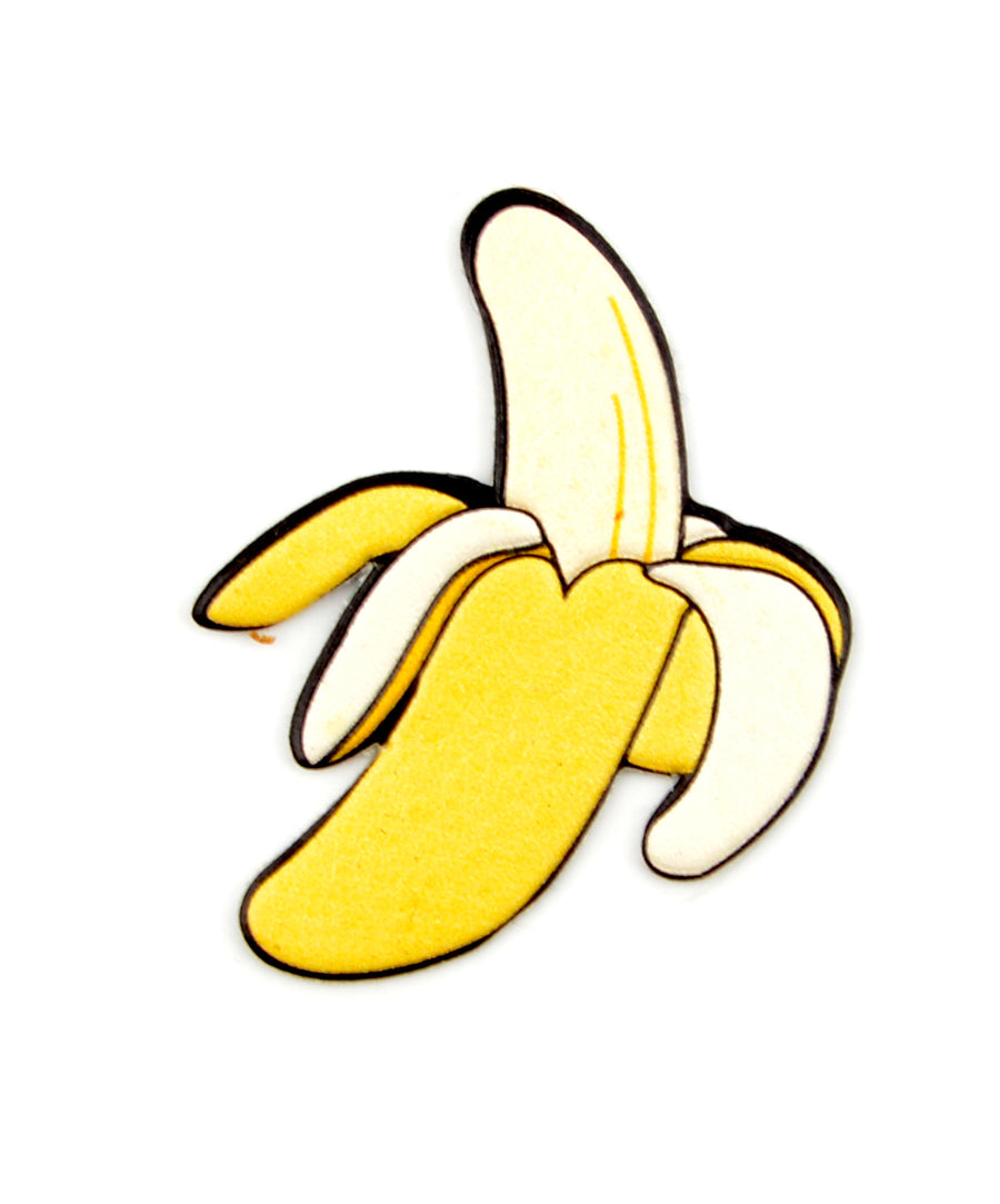 Banán alakú, M3 ragasztóval ellátott ruhamatrica