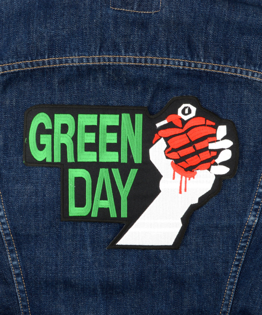 Green Day mintás hátfelvarró