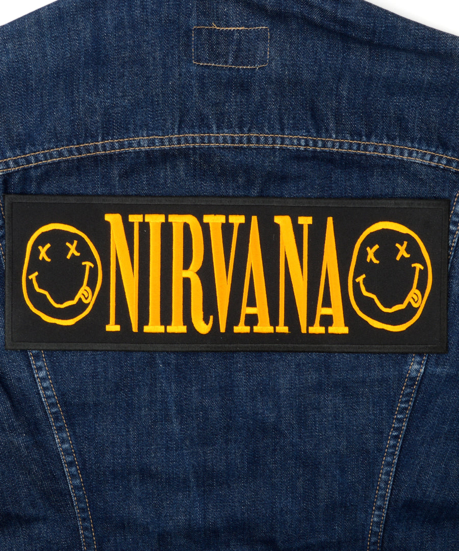 Nirvana mintás hátfelvarró