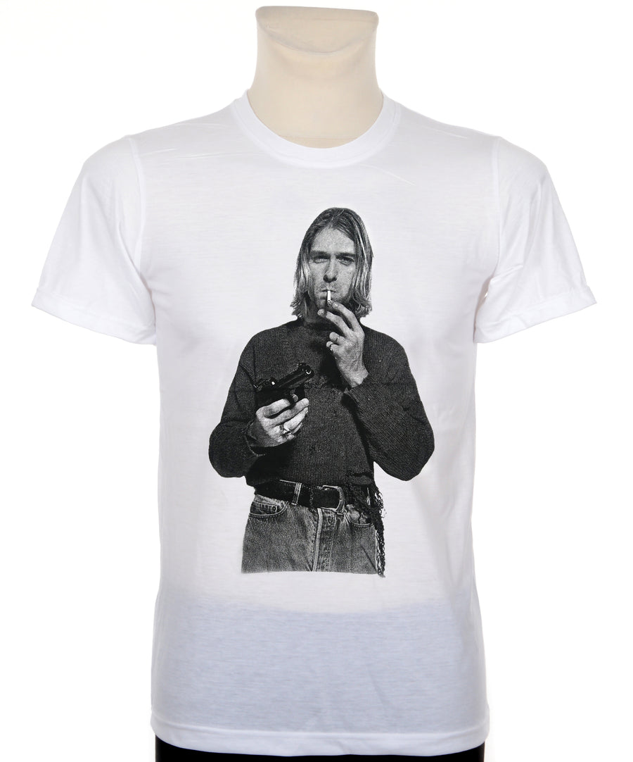 Kurt Cobain mintás férfi póló