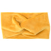 Velvet headband - Ochre