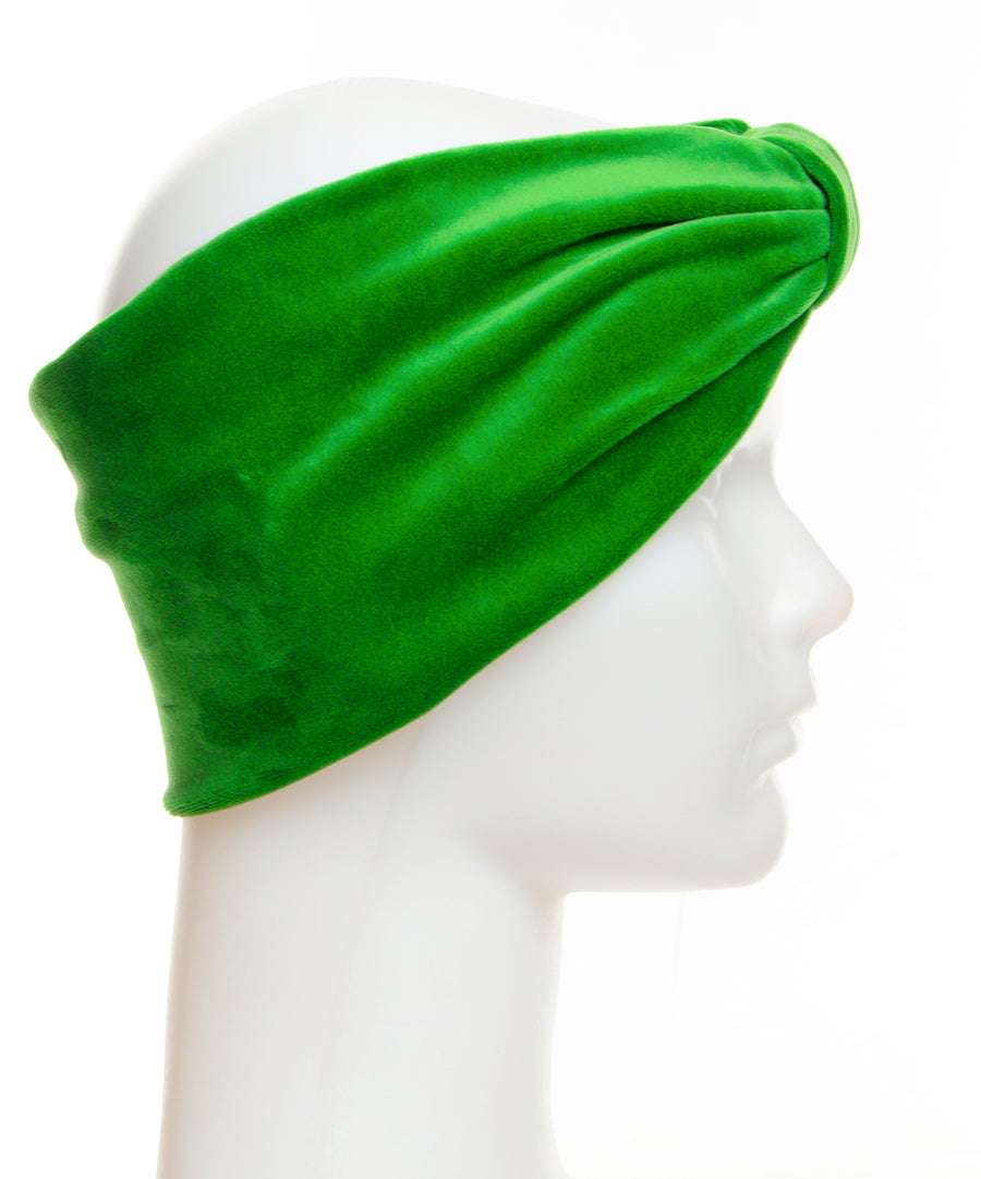 Velvet Headband - Light green