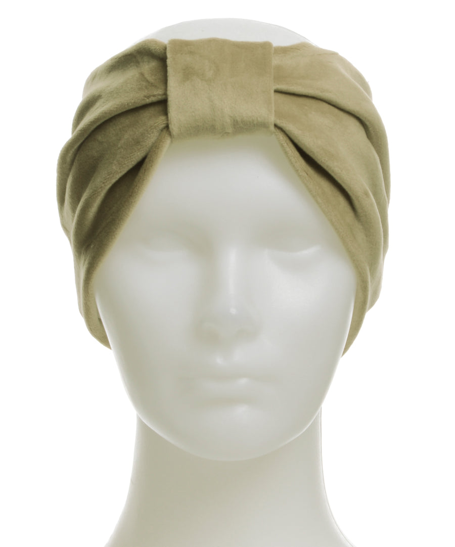 Velvet headband - Pastel Green
