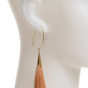 Tassel earring - Brown