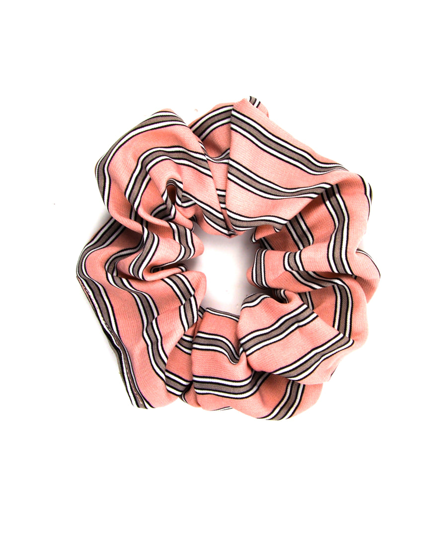 Striped scrunchie - Pink