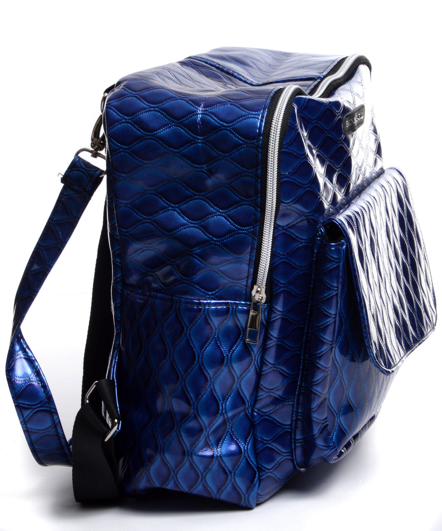 Square backpack - Blue