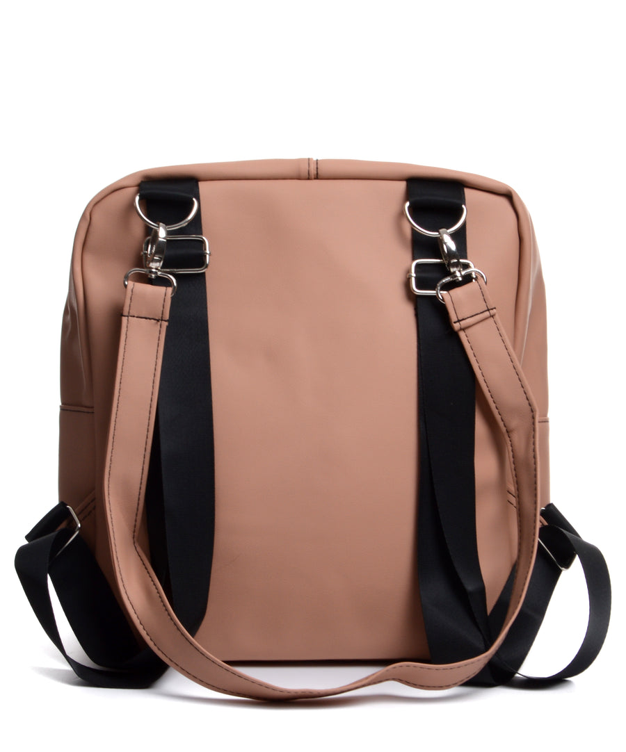 Square backpack - Nude