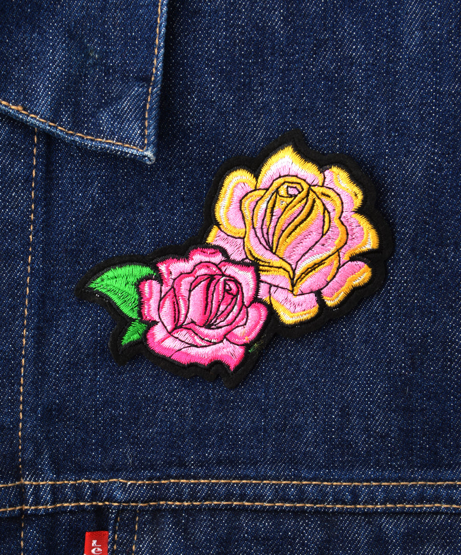 Patch - Pink-yellow Rose