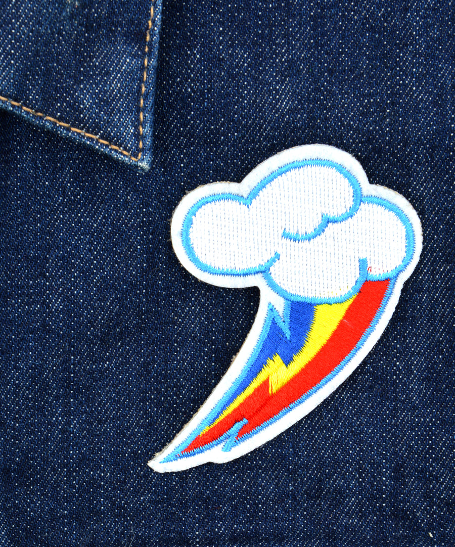 Patch - Cloud with Colourful Lightning
