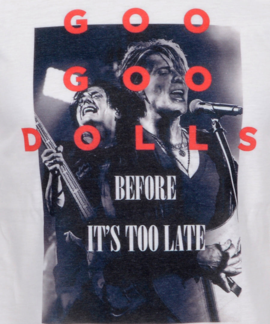 Klasszikus fazonú, Goo Goo Dolls mintájú zenekaros férfi póló.