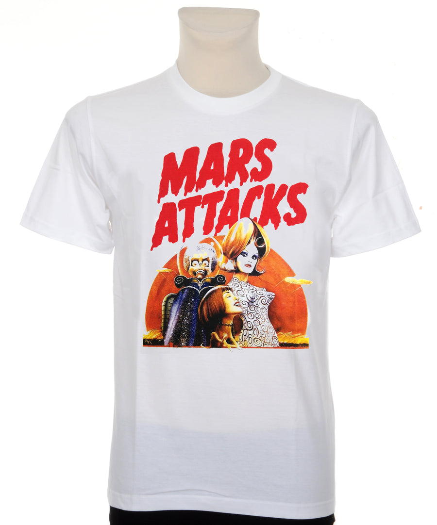 Mars Attacks mintás férfi póló