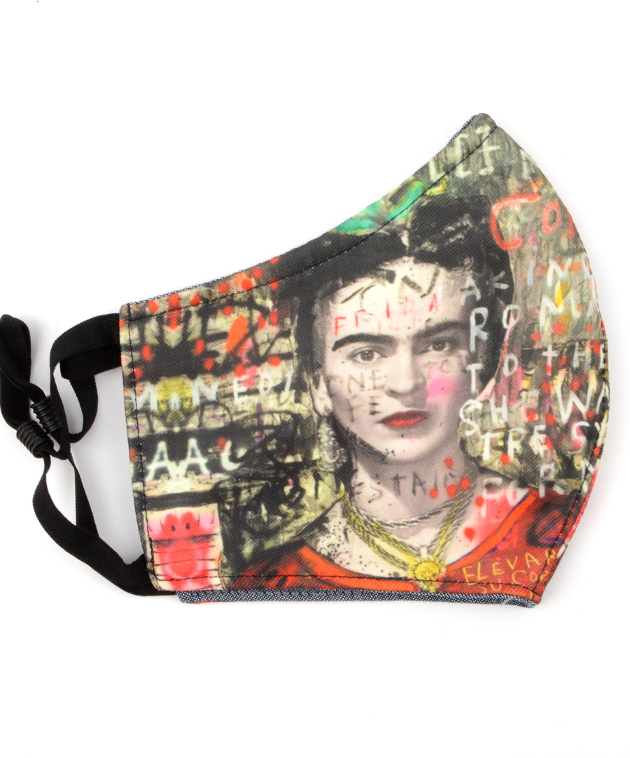 Frida Kahlo festmény mintás maszk