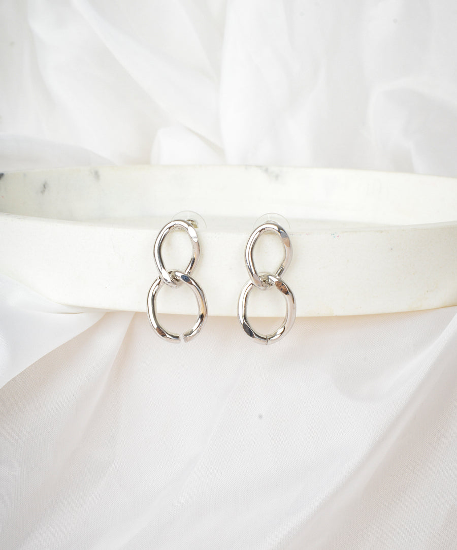 Earrings - Chain | Silver