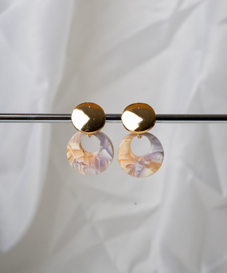 Earrings - Marble | Brown
