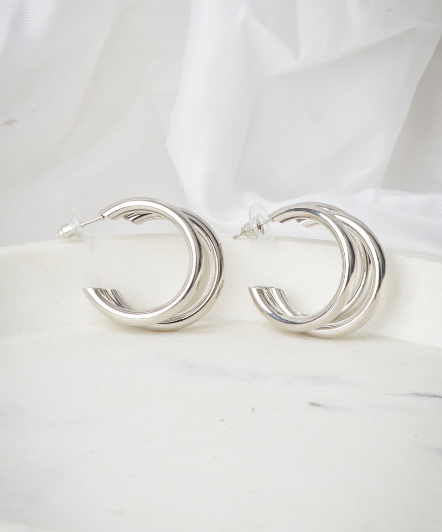Earrings - Moon | Silver Lines