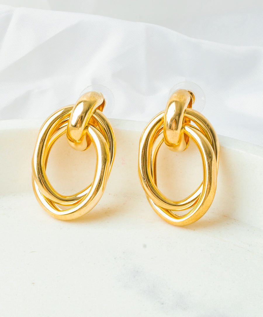 Earrings - Oval | Gold