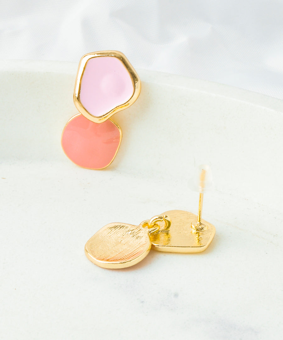 Earrings - Pastel | Double abstract
