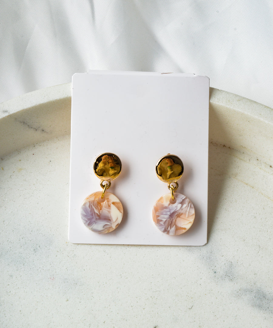 Earrings - Marble | circle II