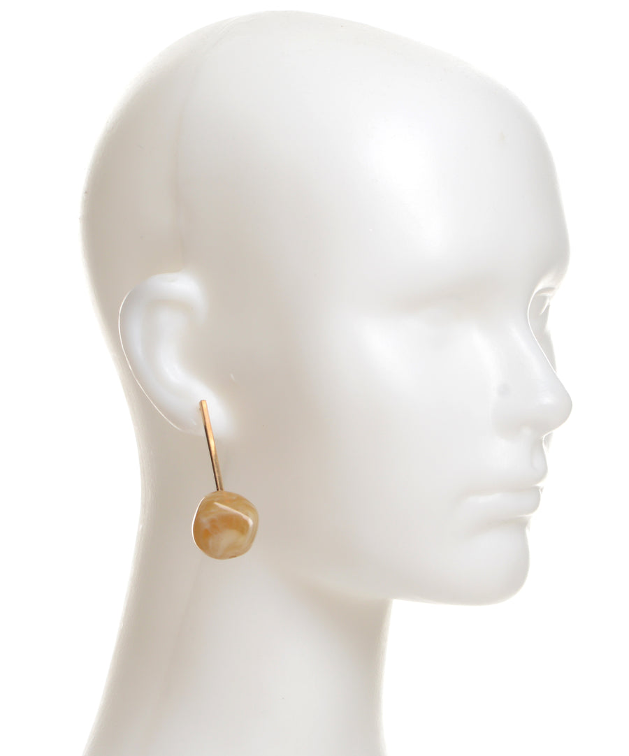 Resin earrings - Brown