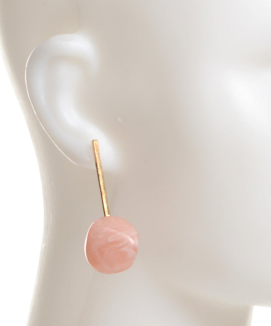 Resin earrings - Pink