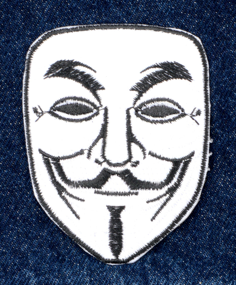 Guy Fawkes, Anonymous mintás hímzett felvarró