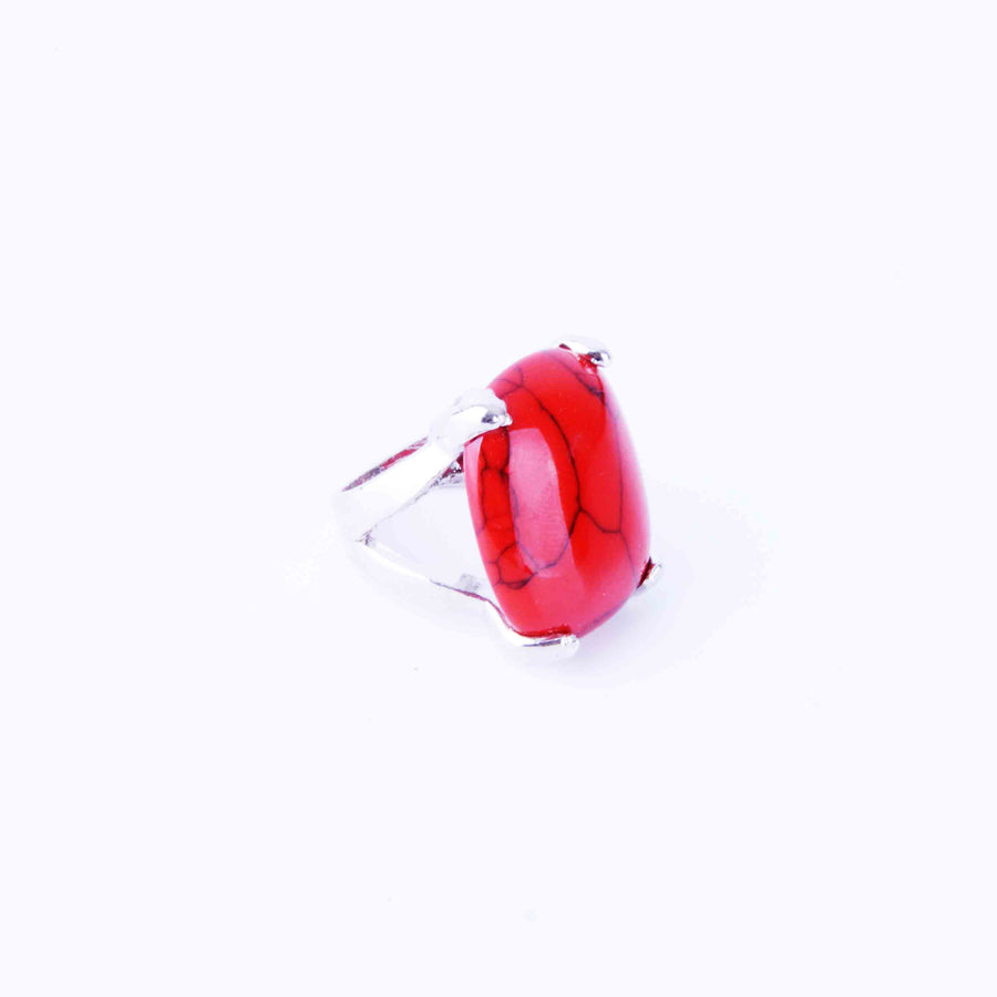Boho ring - Red